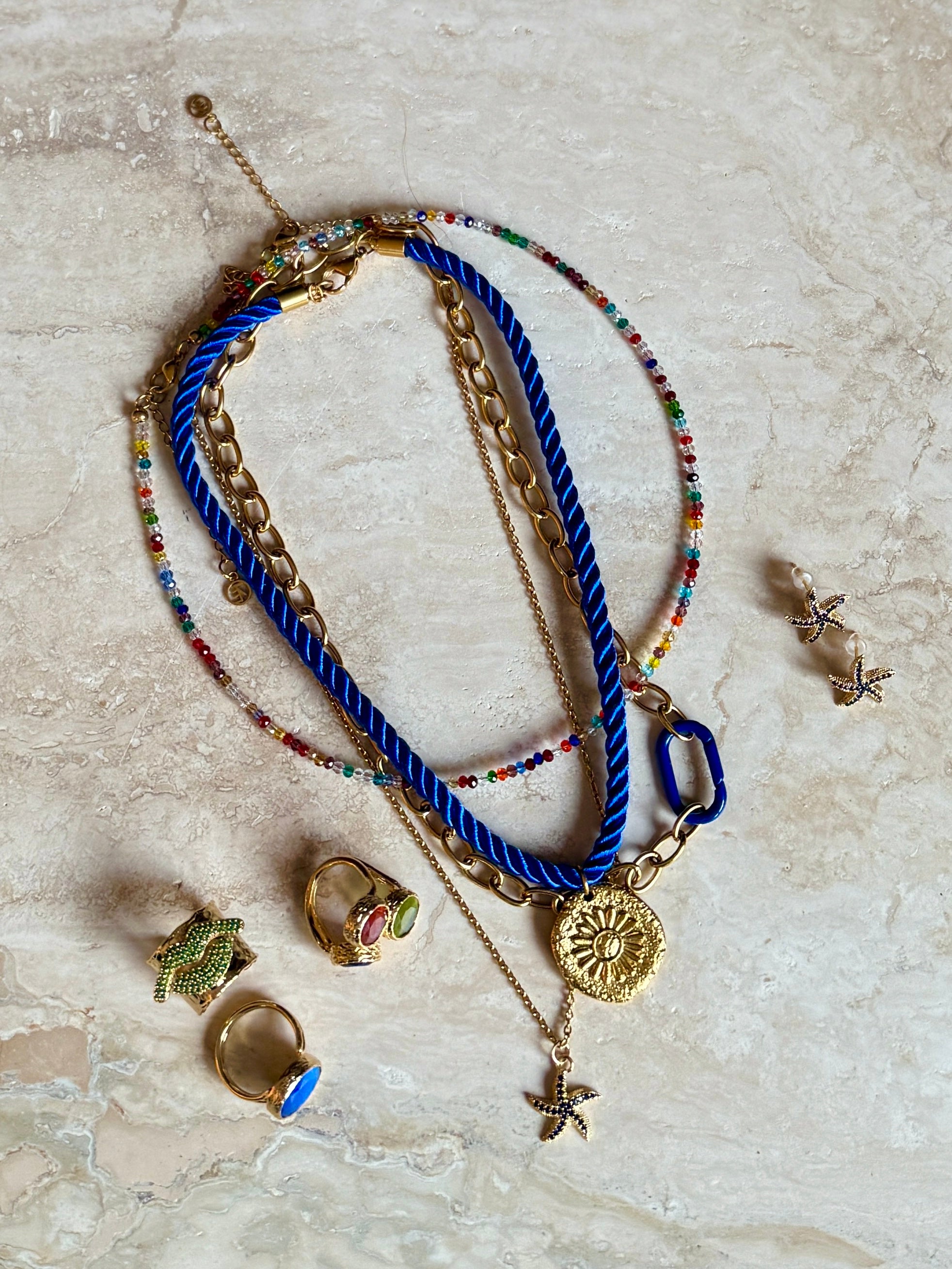 Sparkling Necklace Multi