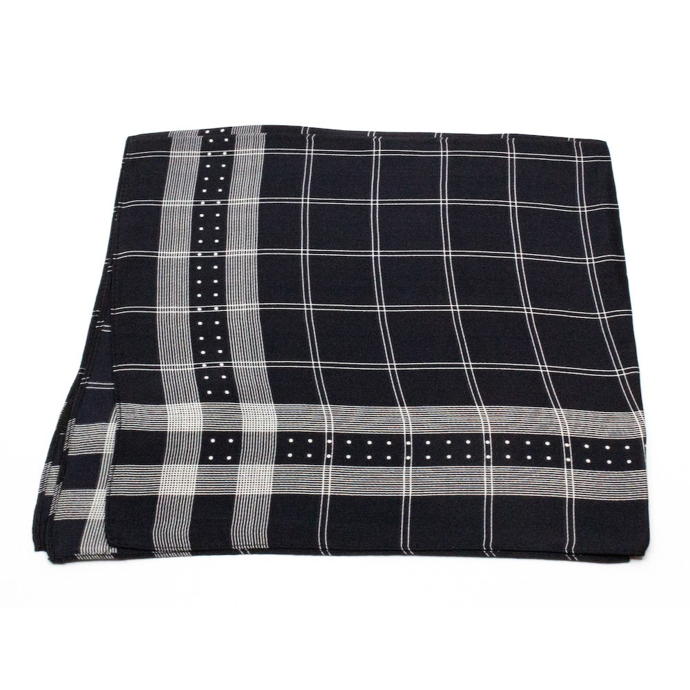 Stockholm Sidensjal 50x50cm Svart