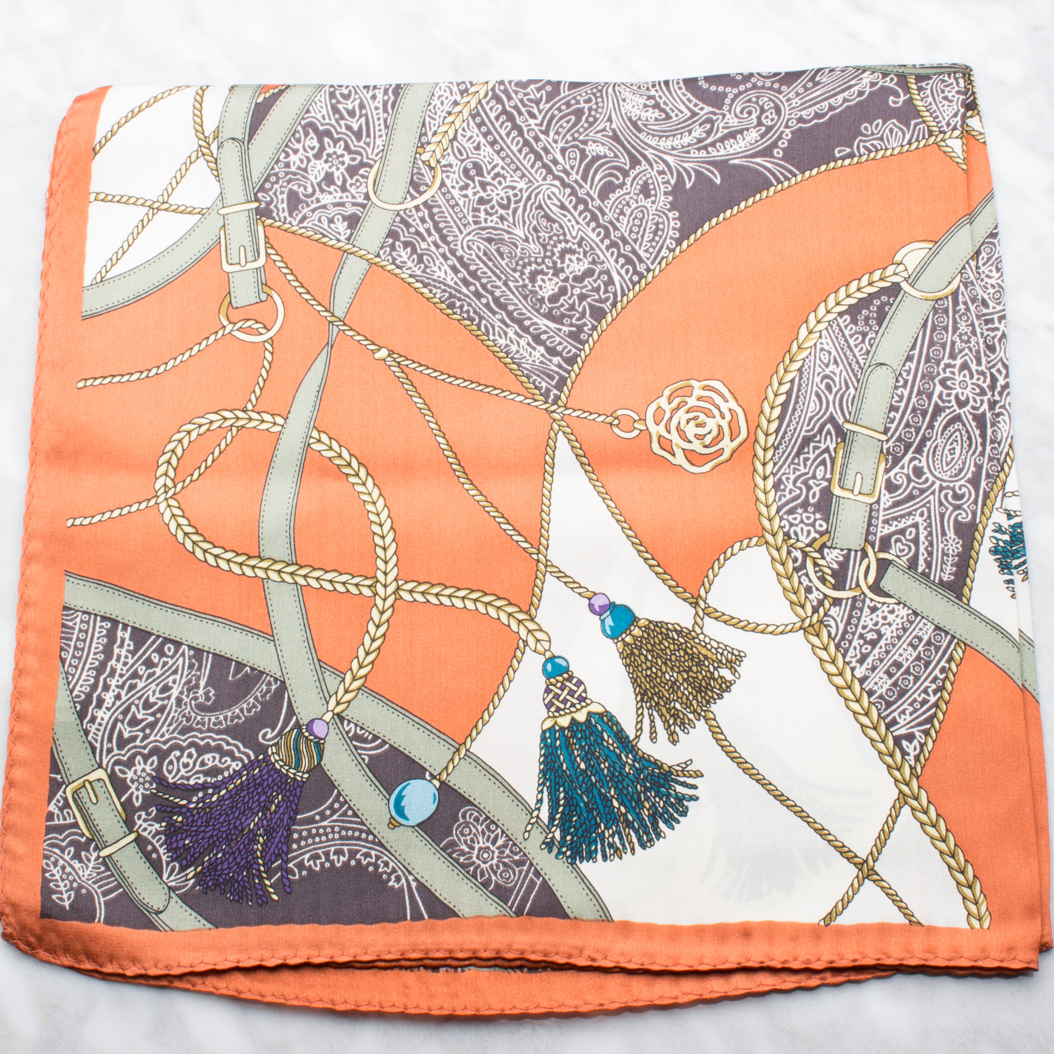 Buarcos Sidensjal 50x50cm Orange