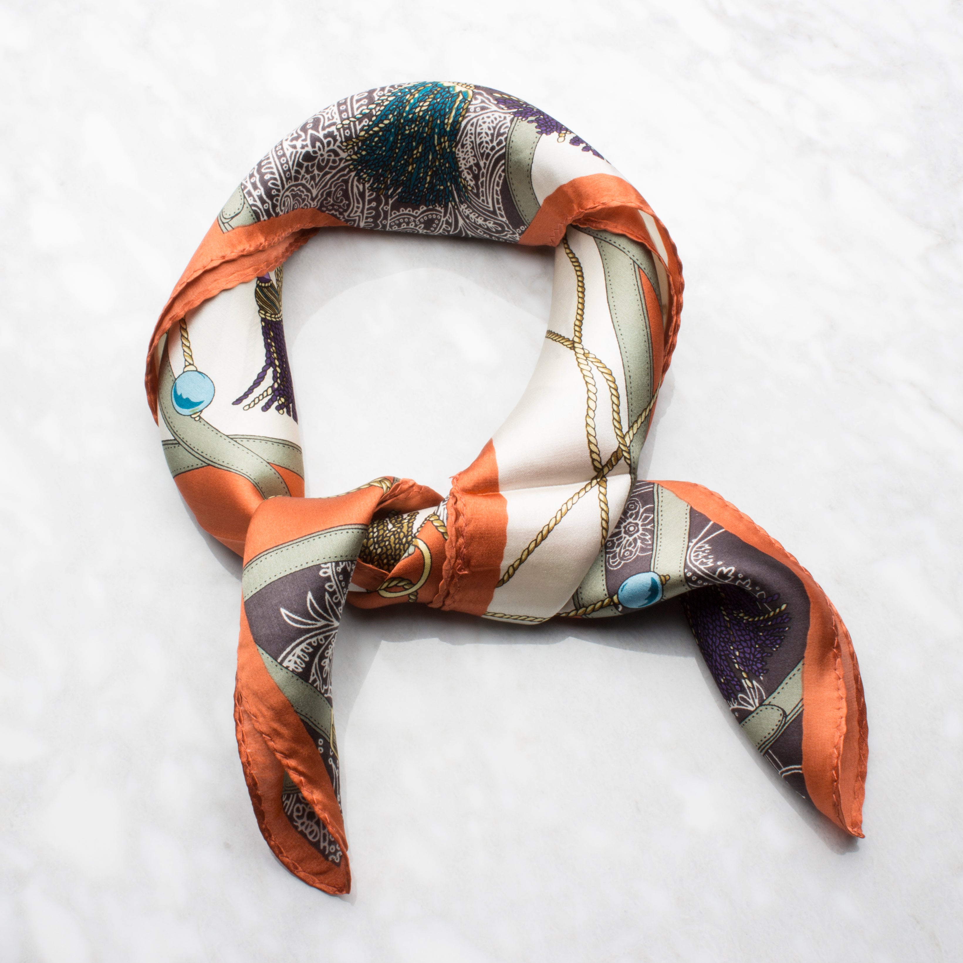 Buarcos Sidensjal 50x50cm Orange