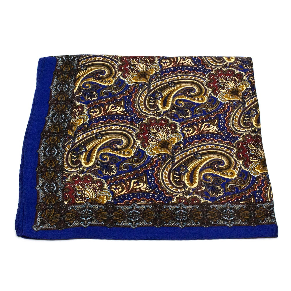 Gothenburg Silk Scarf 50x50cm Blue