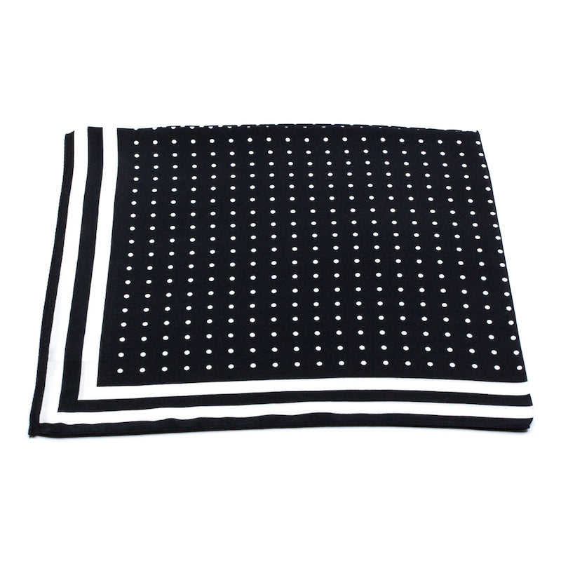 Chesterfield Sidensjal Svart Svart