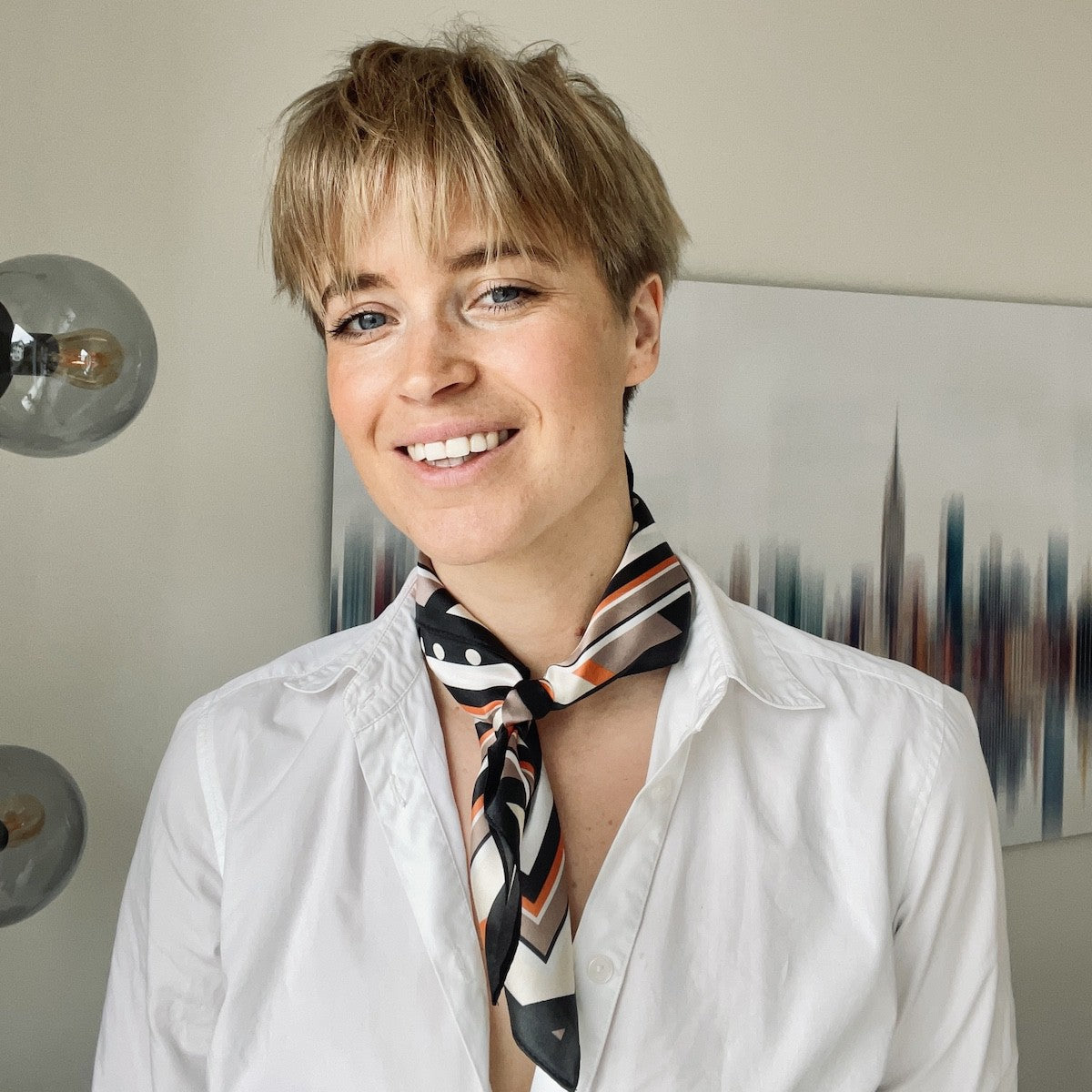 Formello Sidensjal Svart Svart