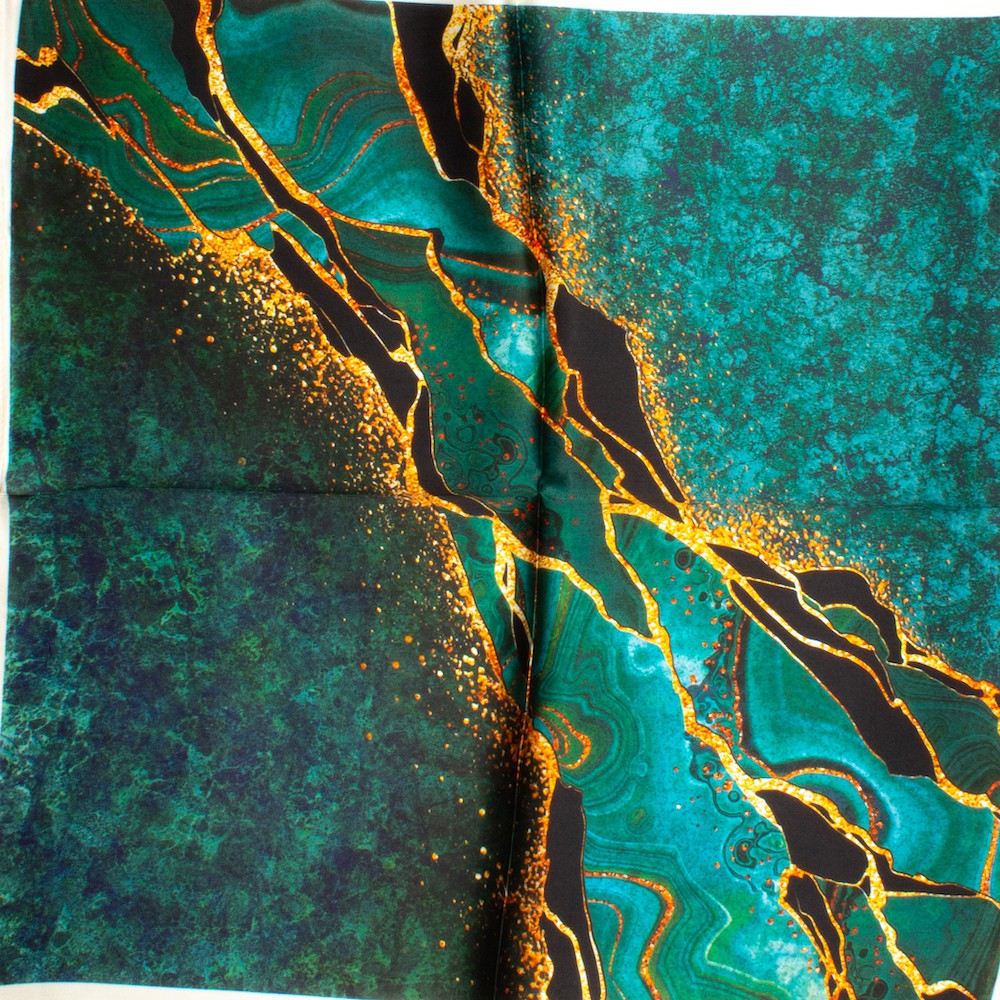 Lokeren Sidensjal Grön Grön