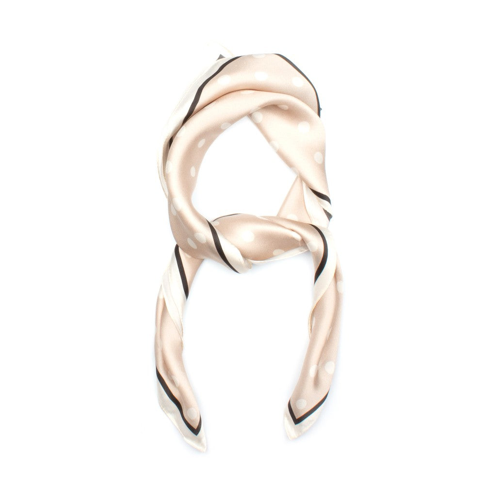 Kempen Sidensjal 70x70cm Sand Sand