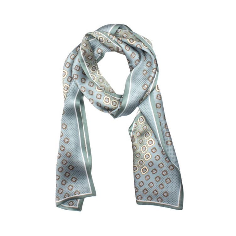 Garding Silk Shawl Blue