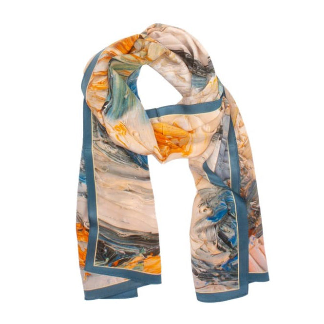 Almdorf Silk Shawl Orange