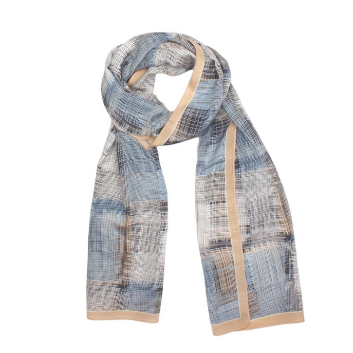 Hattstedt Silk Shawl Blue