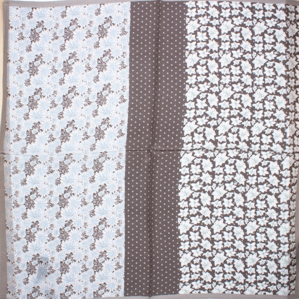 Montauban Silk Scarf Grey