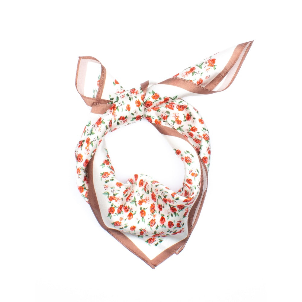 Dreux Silk Scarf Red