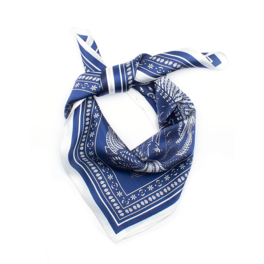 Lillebonne Silk Scarf Blue