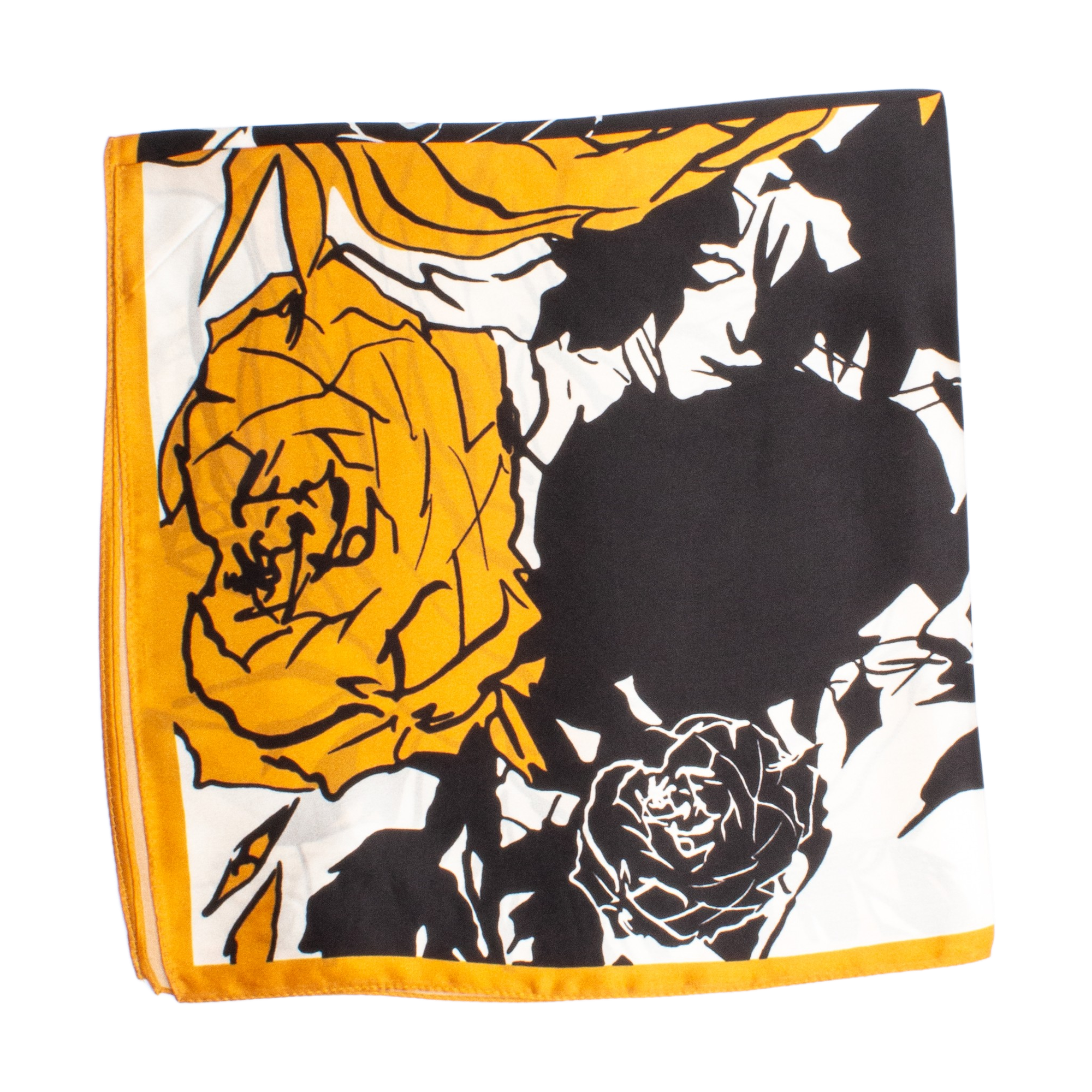 Amarante Sidensjal 70x70cm Gul