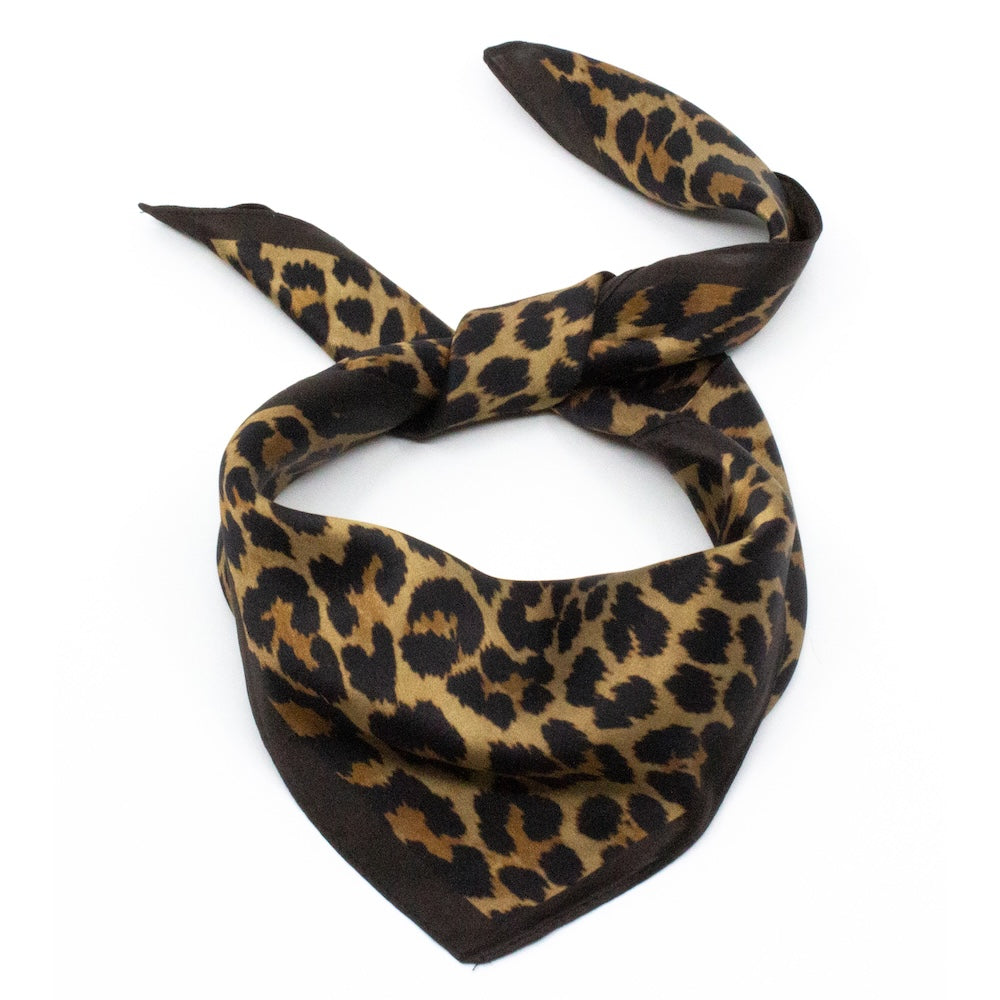 Loures Sidensjal 50x50cm Brun