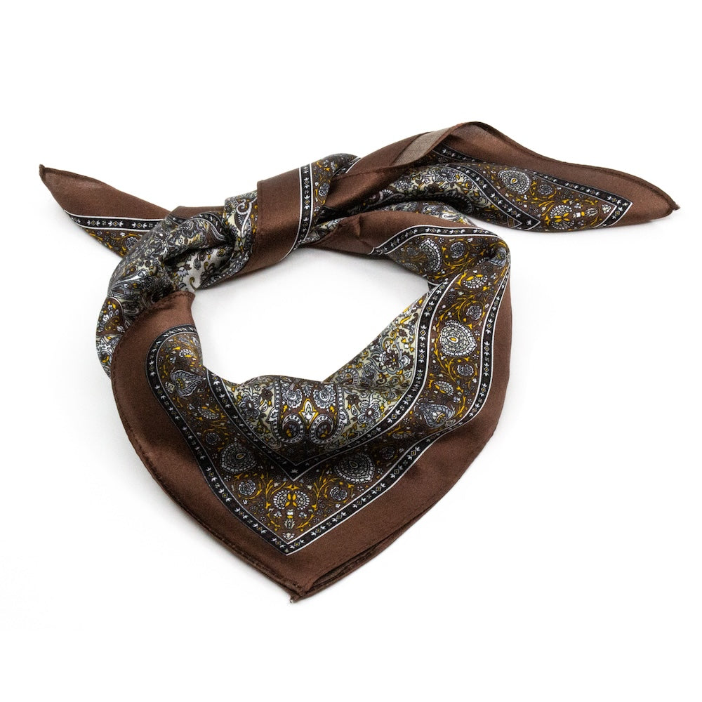 Bougado Sidensjal 50x50cm Brun