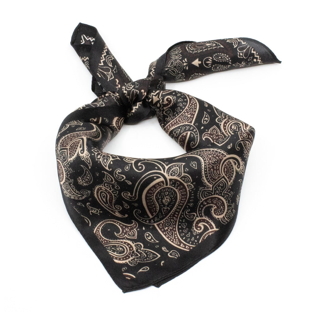 Coimbra Sidensjal 50x50cm Svart