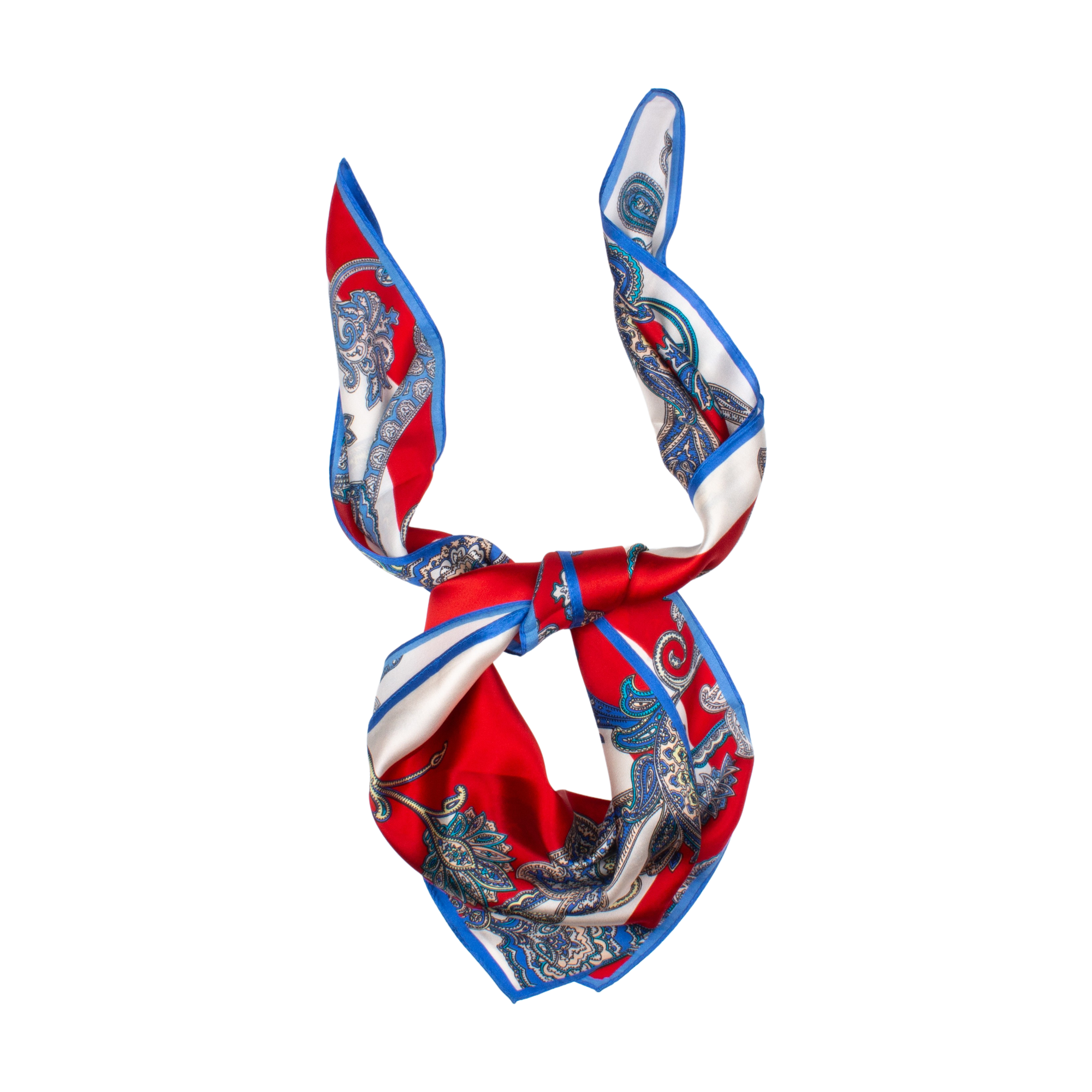 Faversham Sidensjal 90x90cm Röd