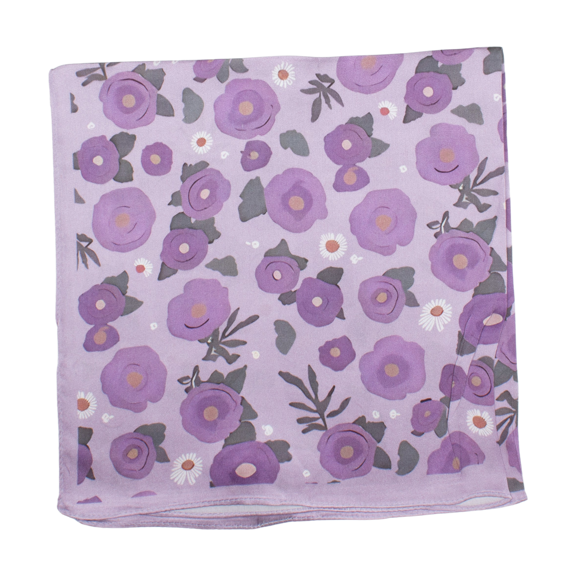 Hemsby Sidensjal 50x50cm Lila