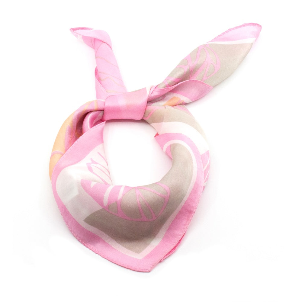 Pantin Sidensjal 50x50cm Rosa