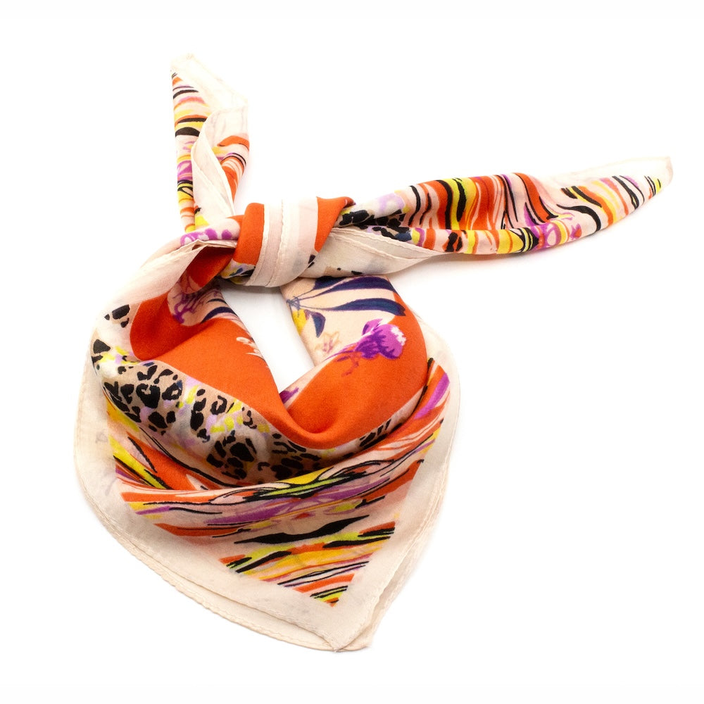 Massy Sidensjal 50x50cm Orange