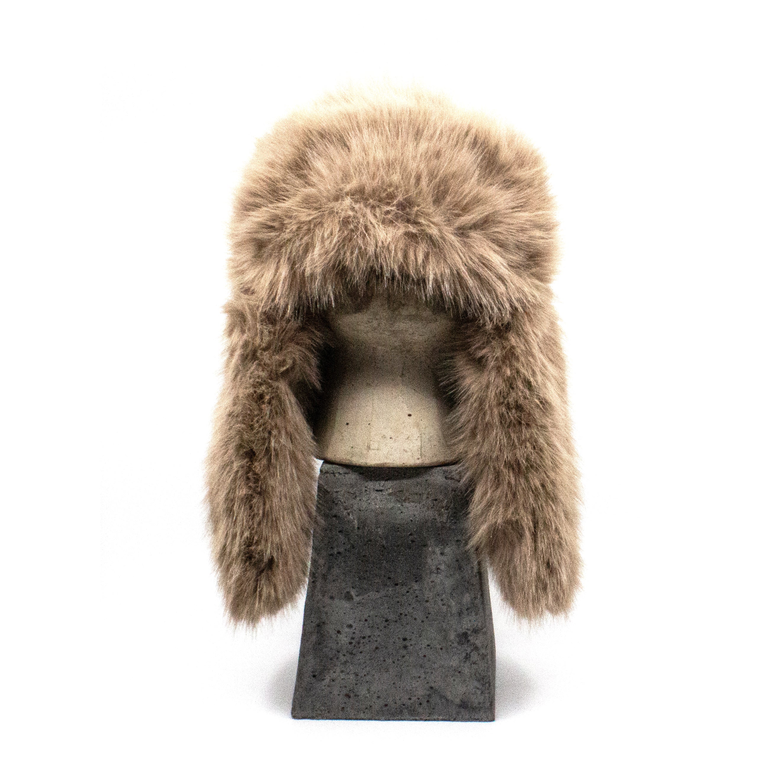 Faux Fur Mössa Mud