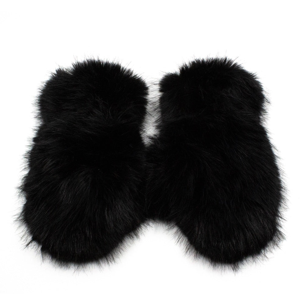 Faux Fur Vantar Svart