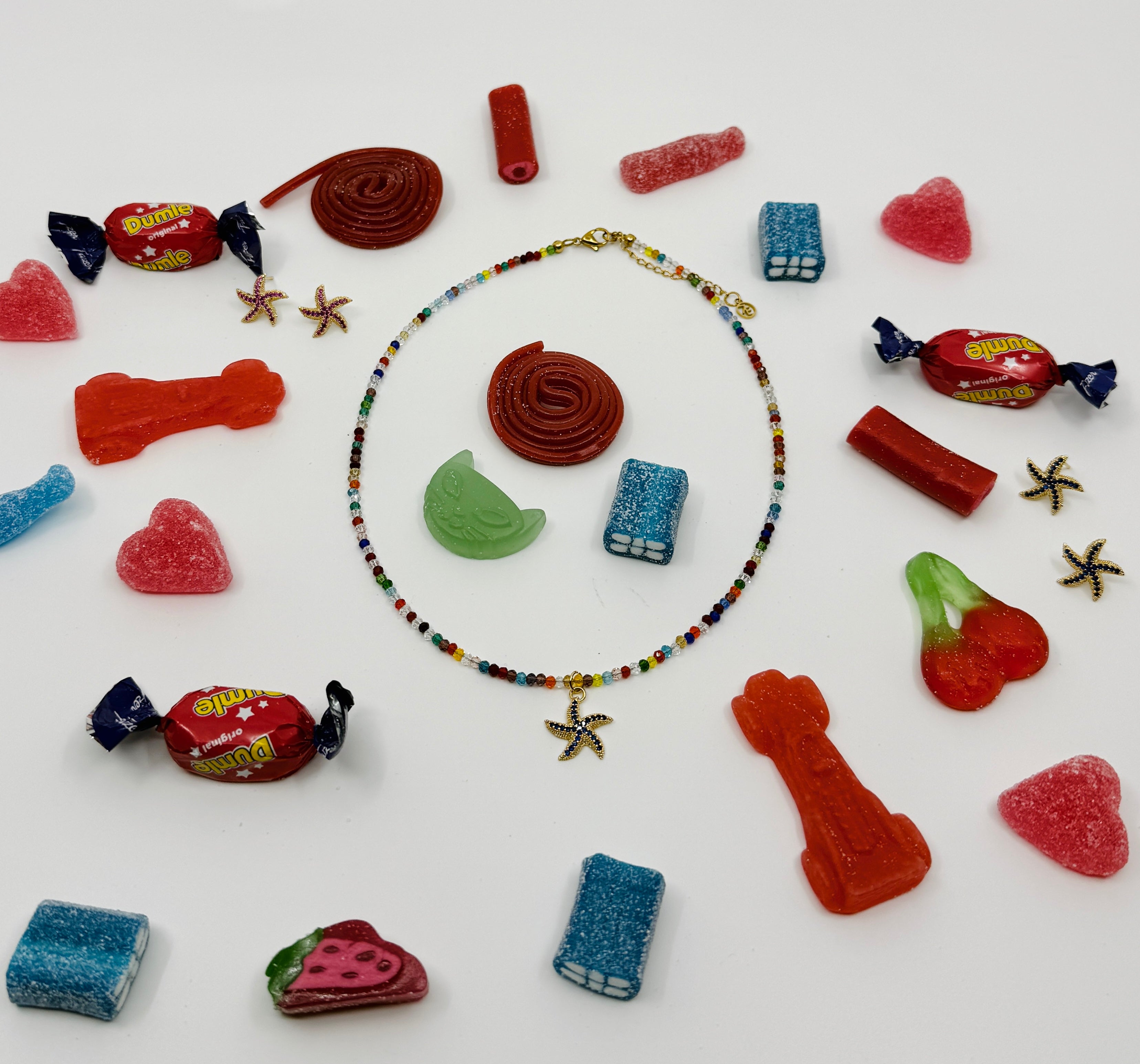 Star Fish Necklace Multi
