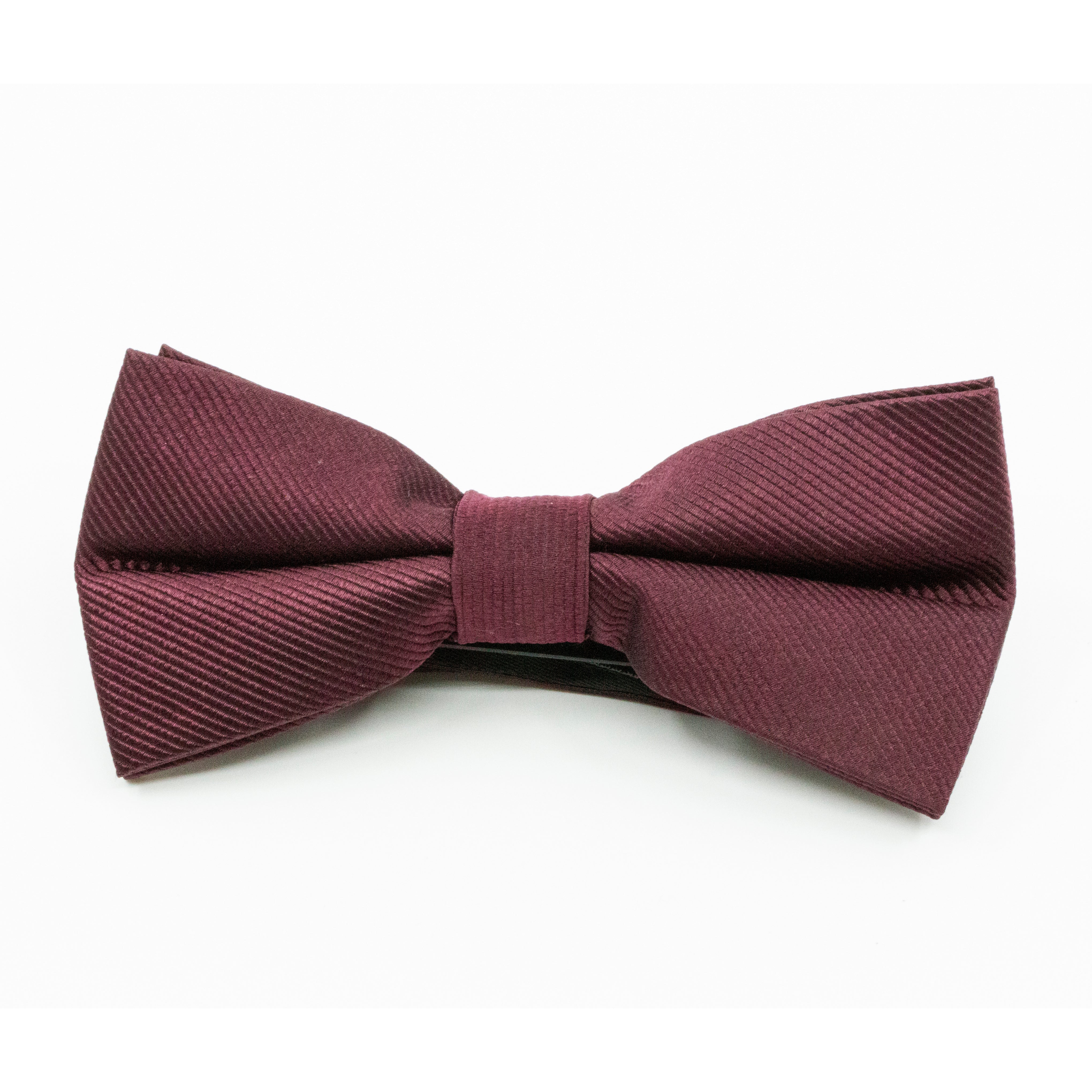 Raw Bow Tie Burgundy