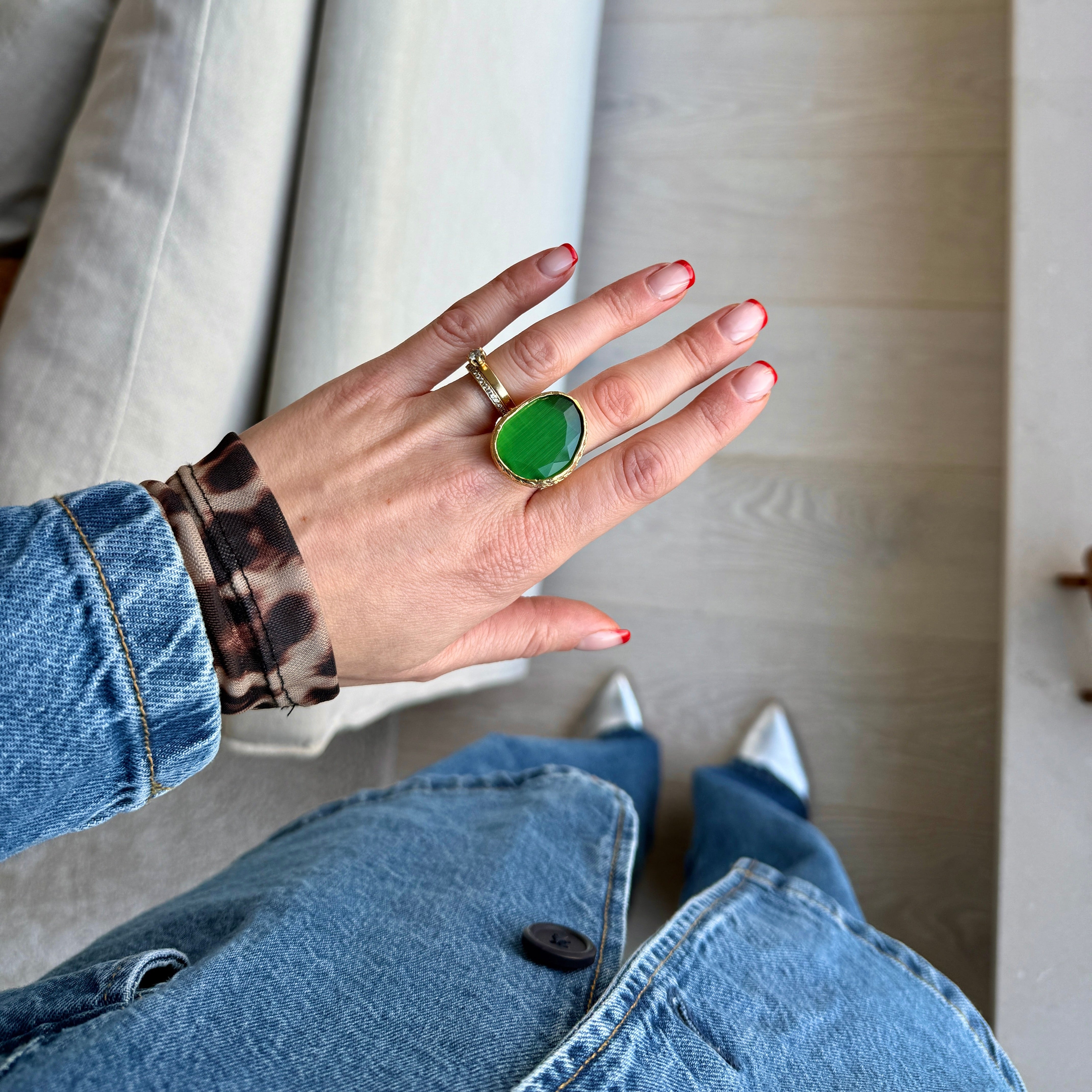 Omikron Big Ring Apple green