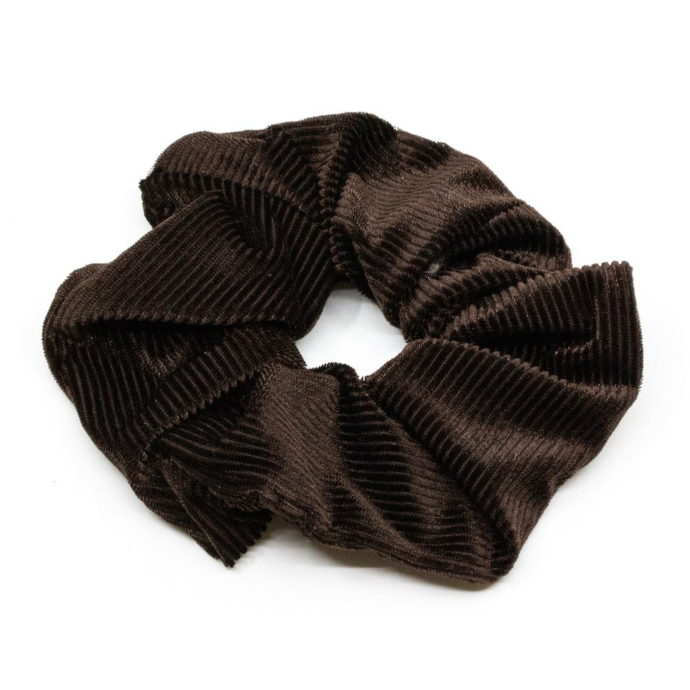 Corduroy Scrunchie Brun Brun
