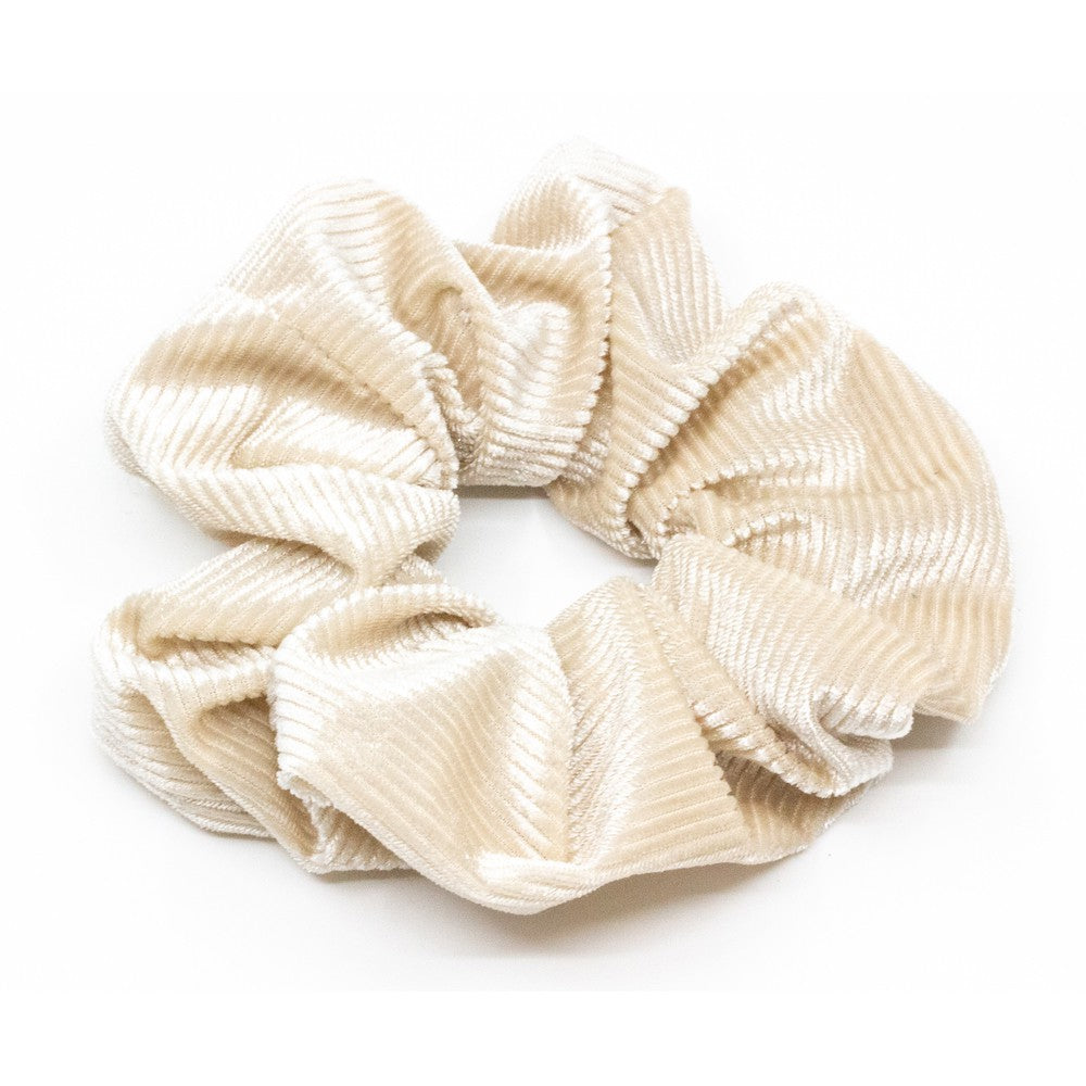Corduroy Scrunchie Vit Creme