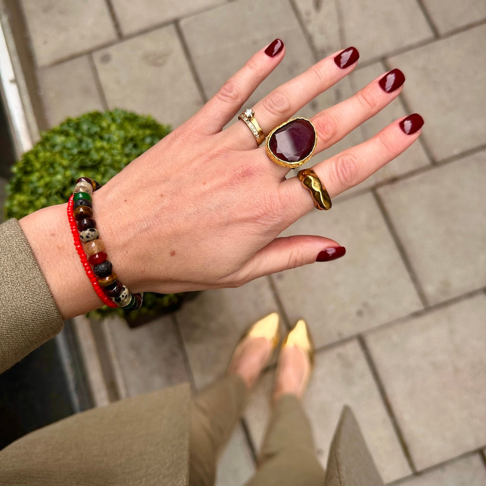Omikron Big Ring Burgundy