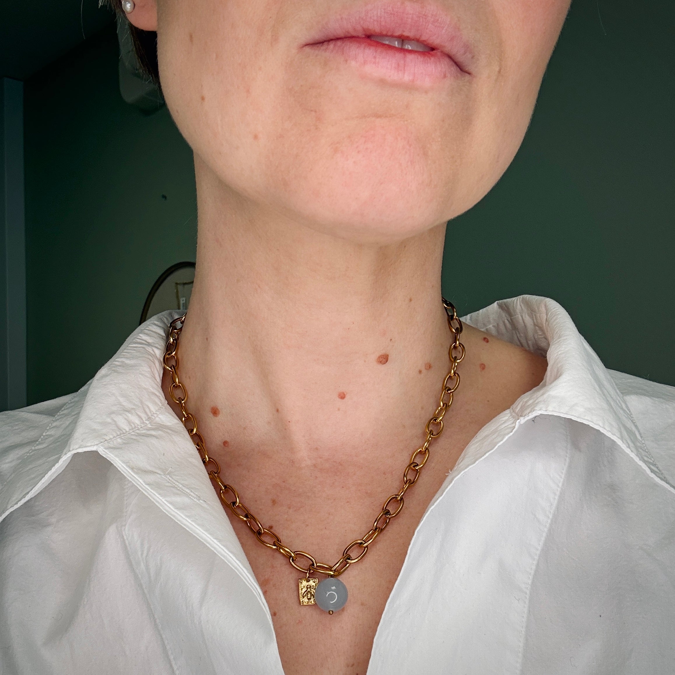 Ball Halsband Ljusblå