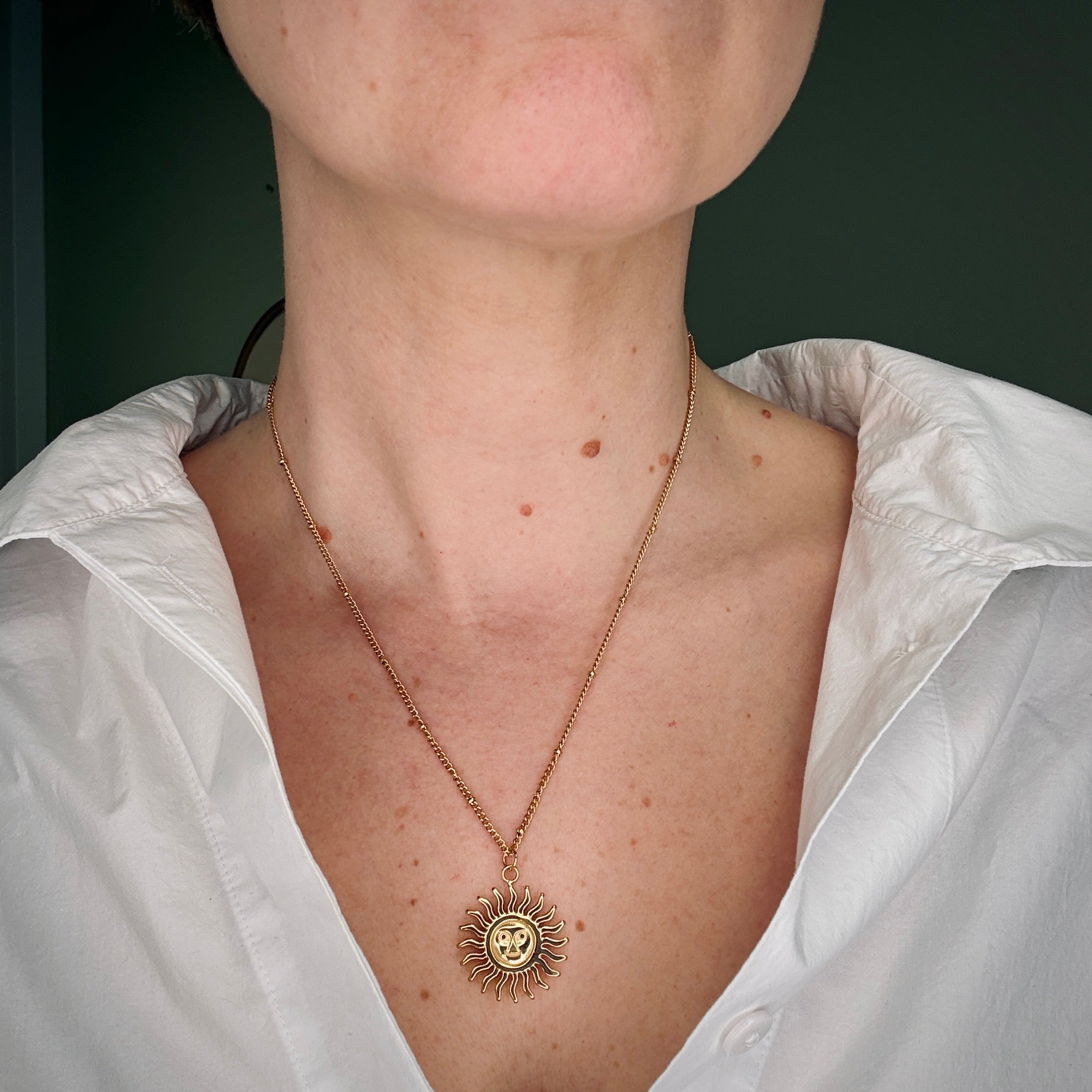 Sunburst Halsband Guld