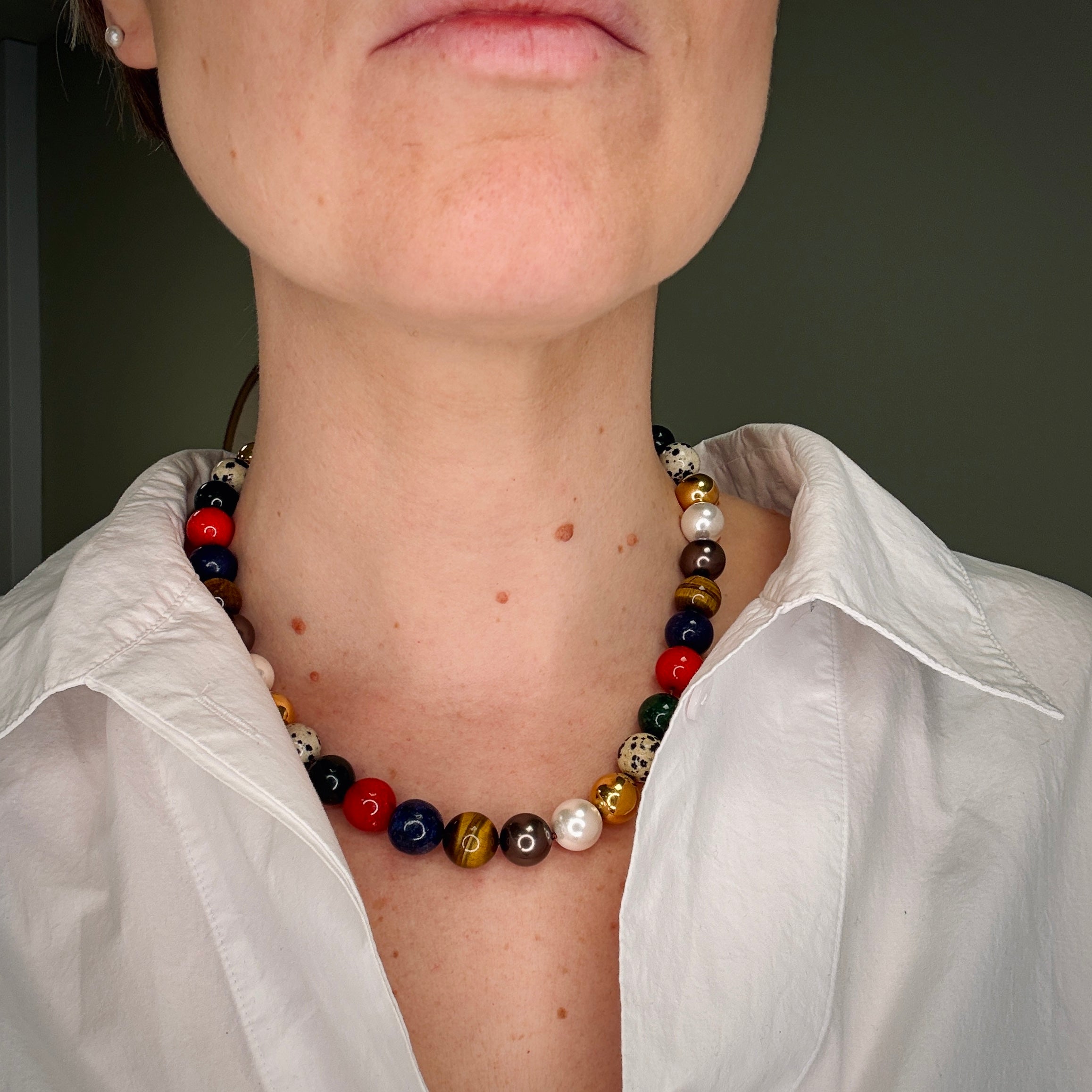 XXL Paperclip Necklace Multi