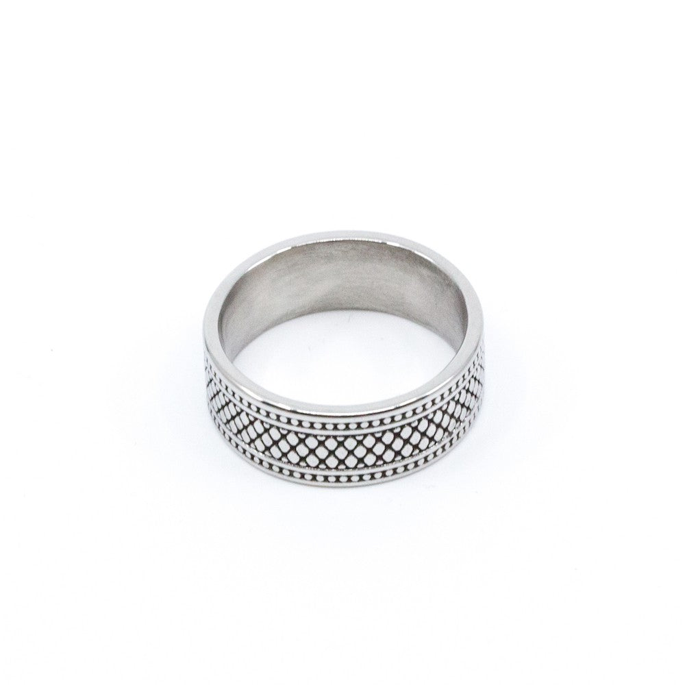 Pattern Ring Stål Stål