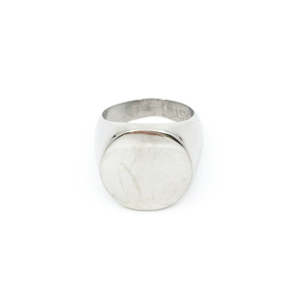 Big Signet Ring Stål Stål