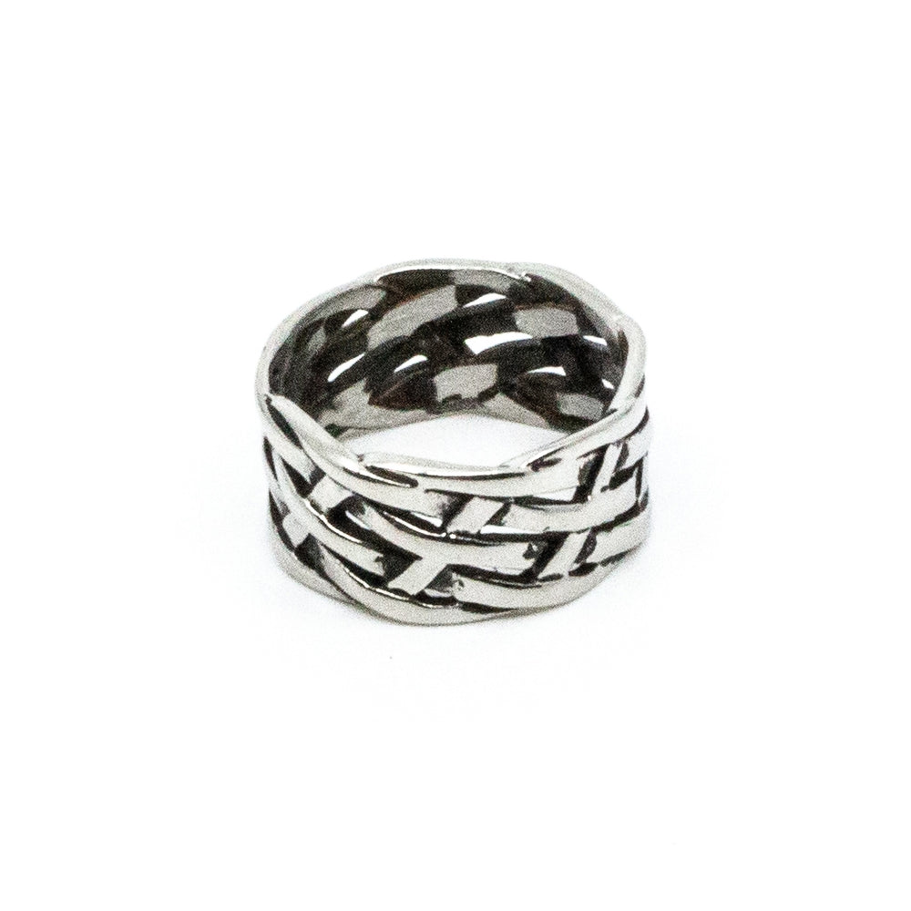 Big Braided Ring Steel