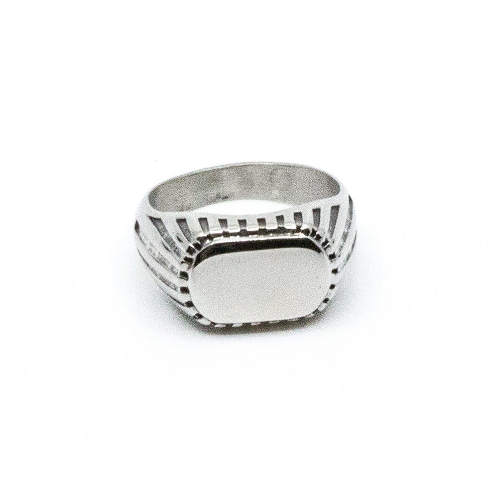 Old Fashioned Signet Ring Steel