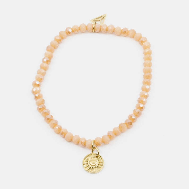 Sun Amulet Armband Peach Y-YOGA Orange