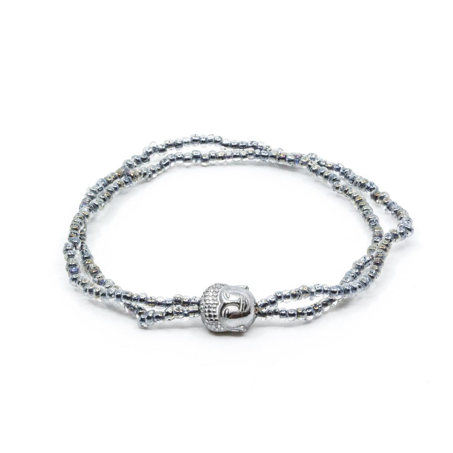 Mini Buddha Armband Silver Silver