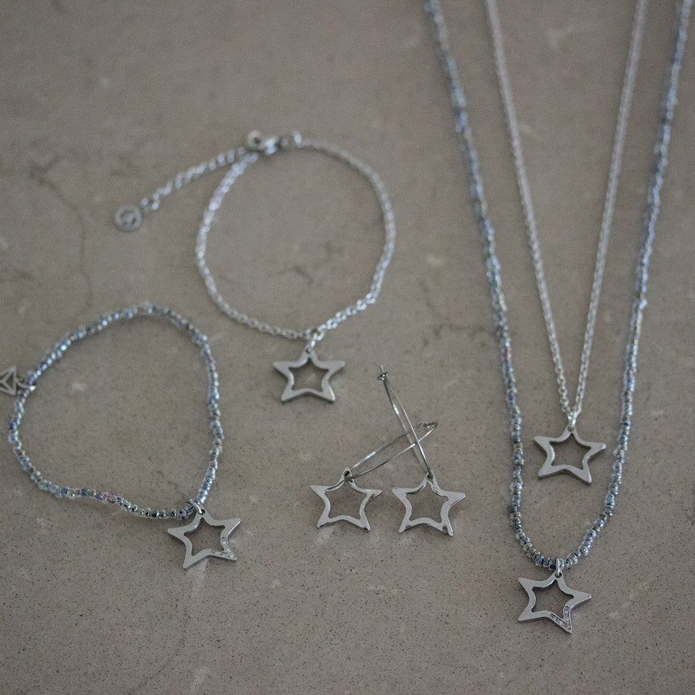 Shining Star Halsband Blå Blå/Silver