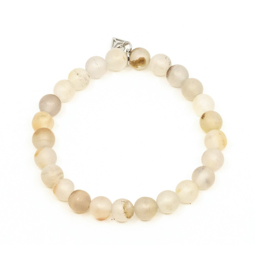 Creamy Agate Armband Creme Creme