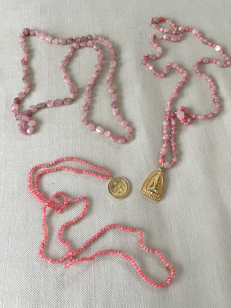 Single Halsband Rosa Rosa