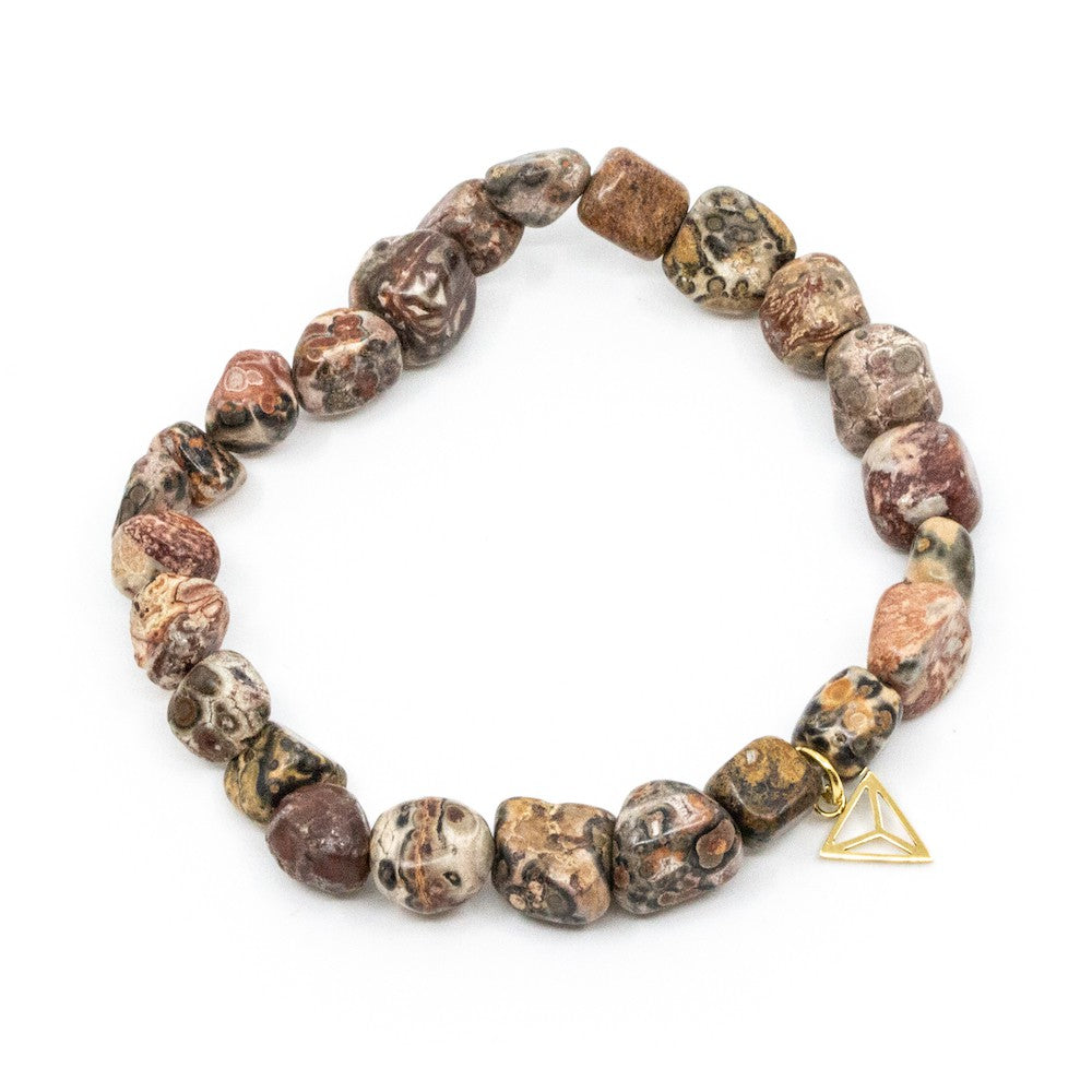 Single Beads Armband Brun Brun