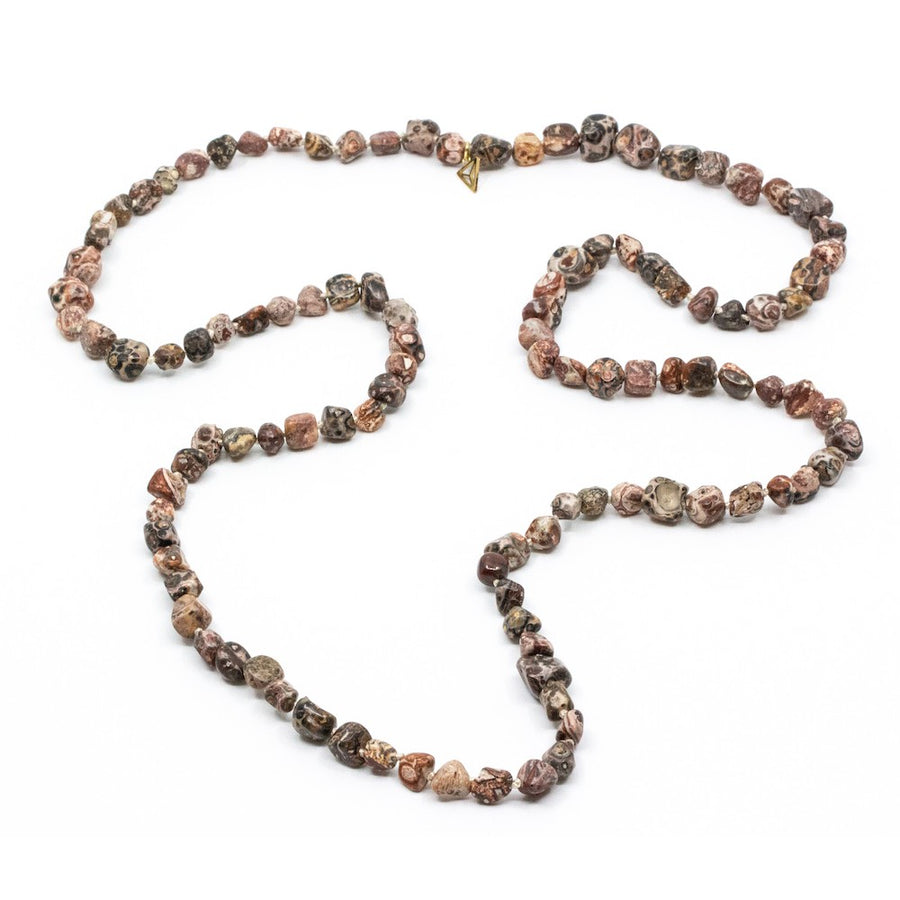 Single Beads Halsband Brun Brun