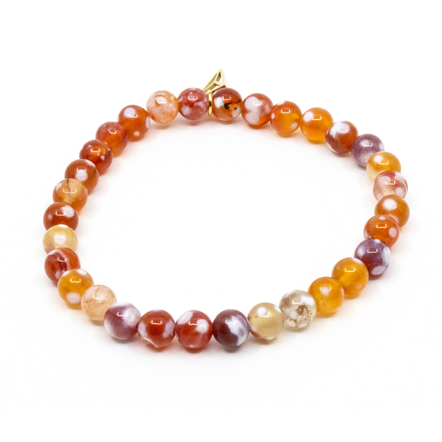 Fire Agate Bracelet Red