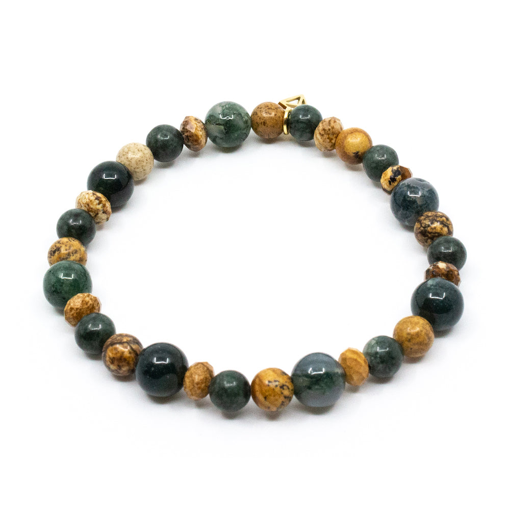 Single Bracelet Green Jasper