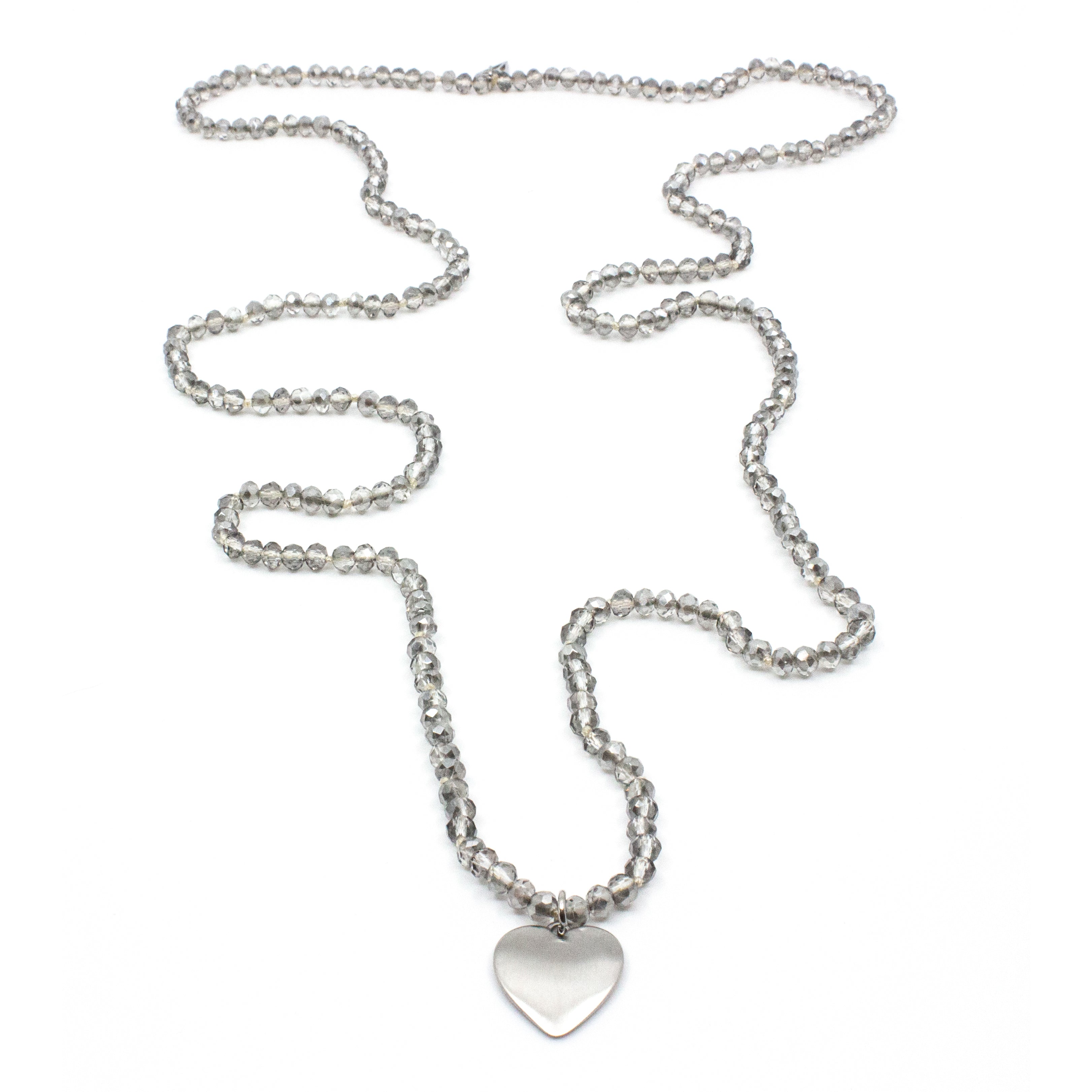 Love Yourself Halsband Grå