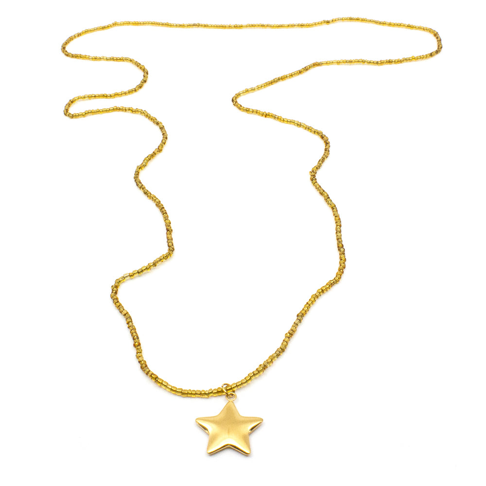 Soft Star Necklace Yellow