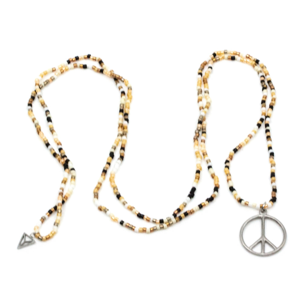 Mini Peace Necklace Multi